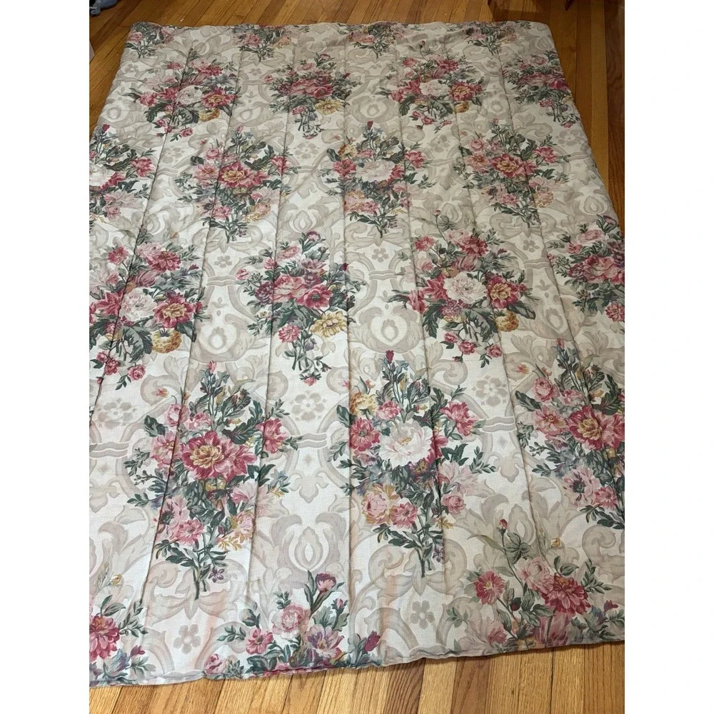 Vintage Ralph Lauren Elsa Grasslands Floral Yellow Floral Twin Comforter